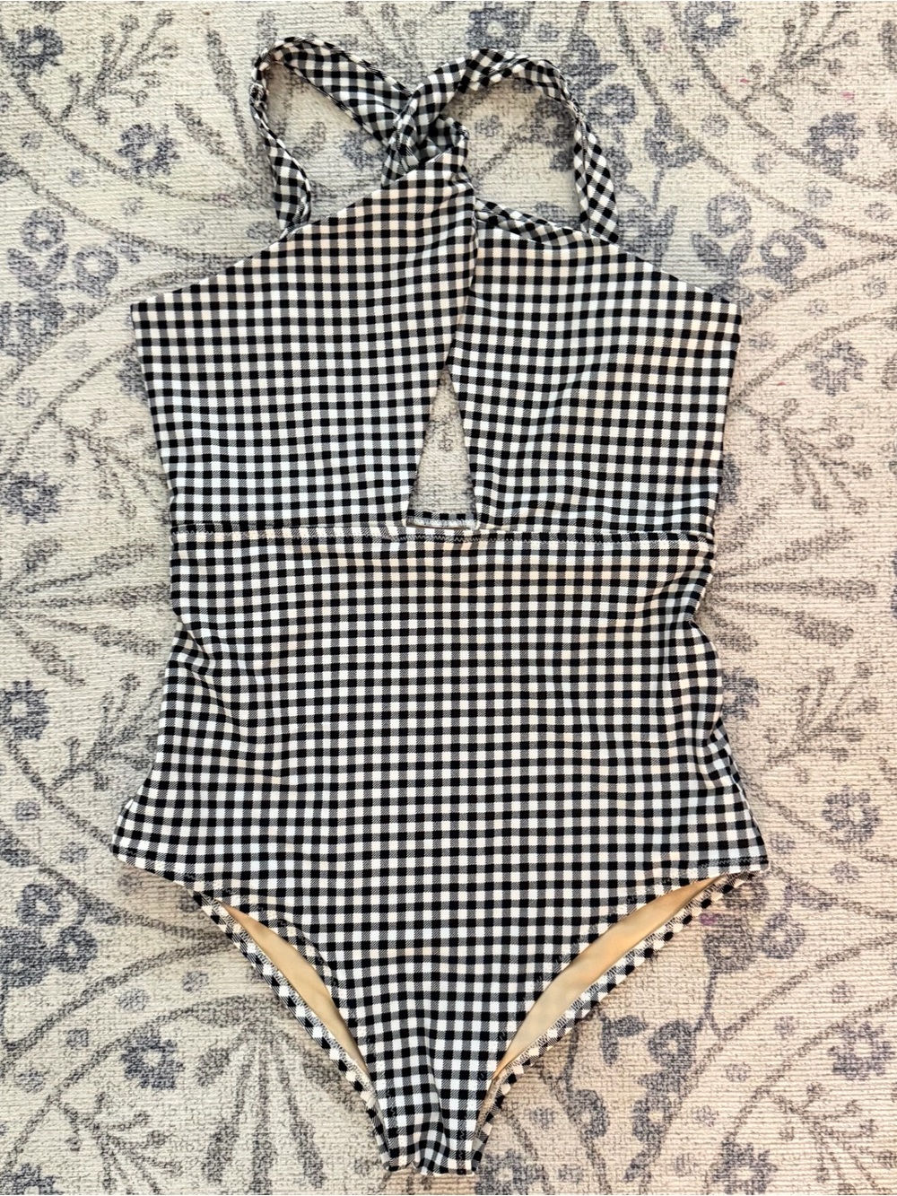 Old Navy Gingham One-Piece Swimsuit